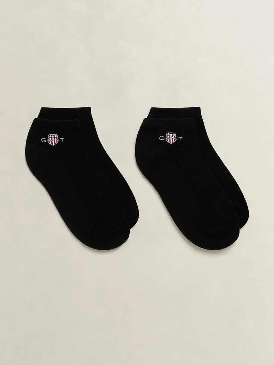 Gant Boys Black Solid Shield Socks Pack of 3