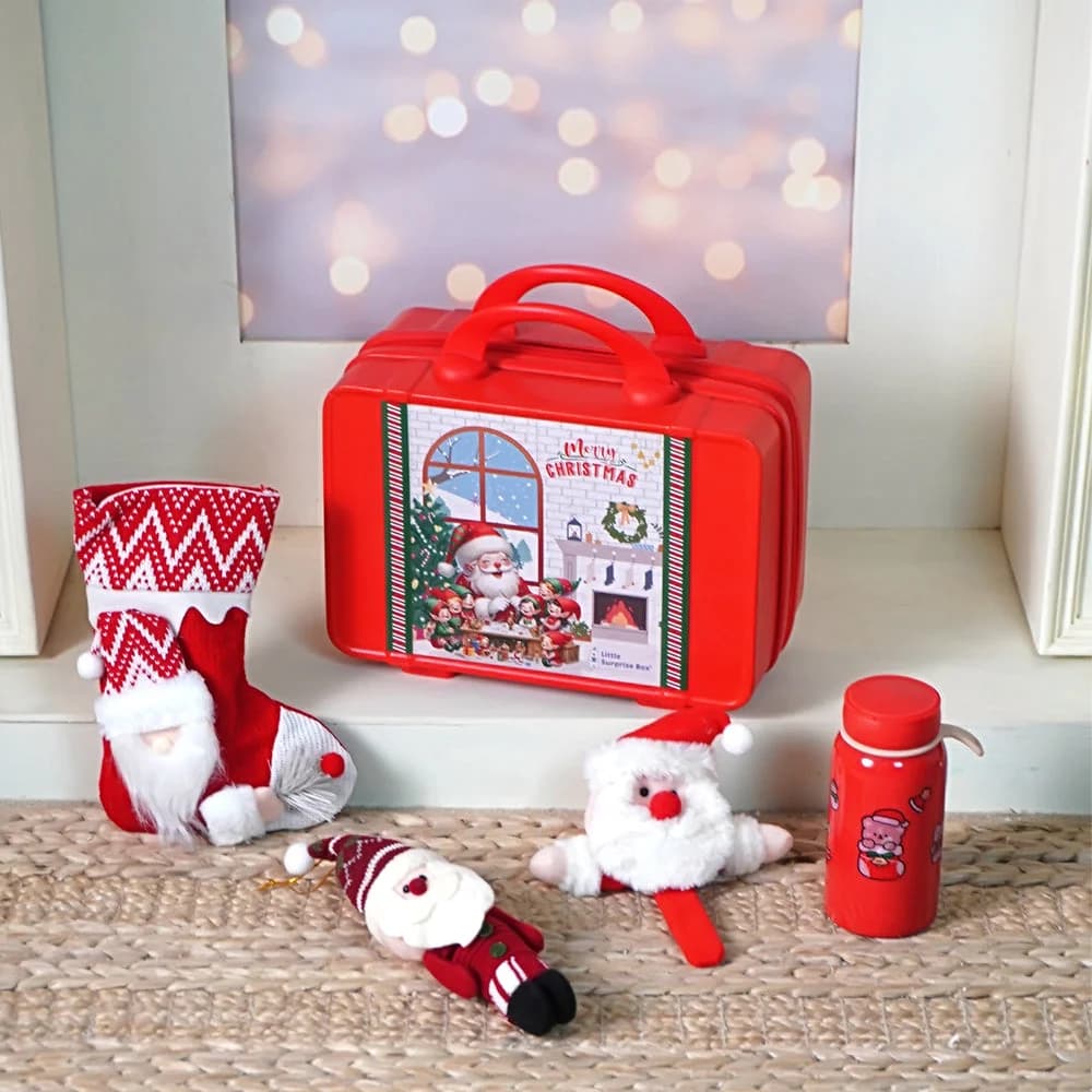 Christmas Suitcase Gift Hamper Set for Secret santa and Christmas Gifting