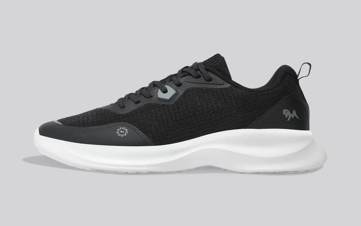 Grid Rush Sneakers For Men : Black