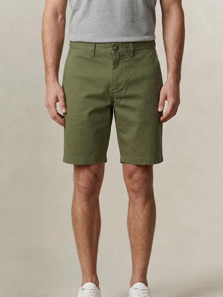 Gant Men Green Solid Regular Fit Shorts