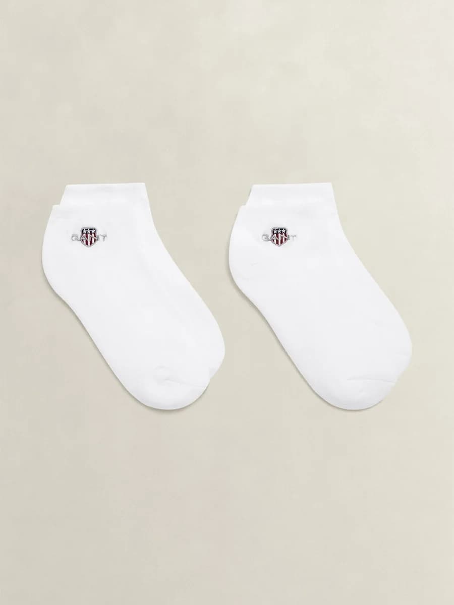 Gant Boys White Solid Shield Socks Pack of 3