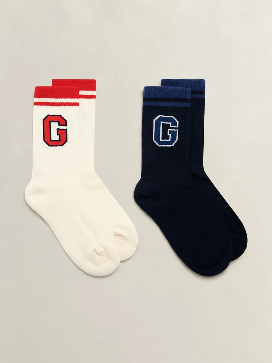 Gant Boys Multicolor Printed Sports Socks Pack of 2