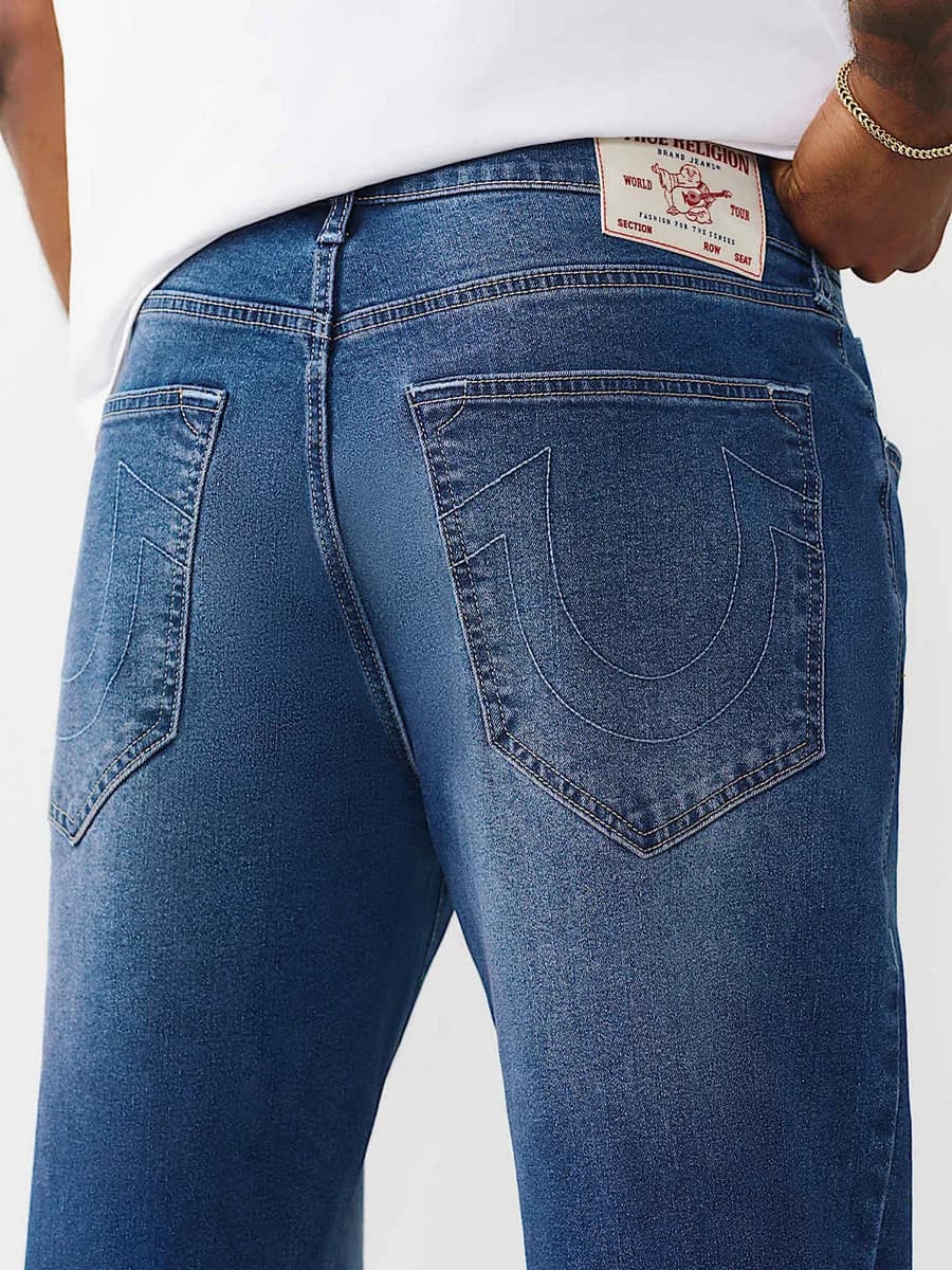 True Religion Blue Bobby Solid Men Jeans