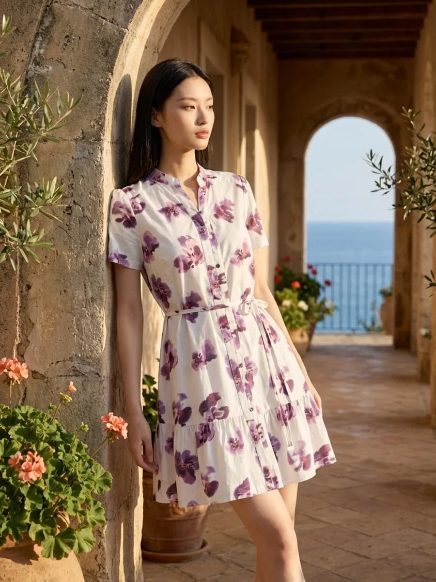 Elle Women Multi Printed Fit & Flared Dress