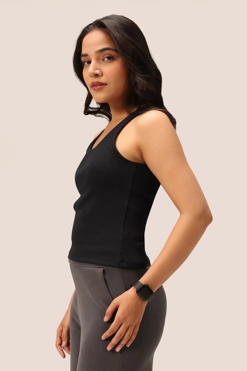 Blissentials Round Neck Built In Bra Top