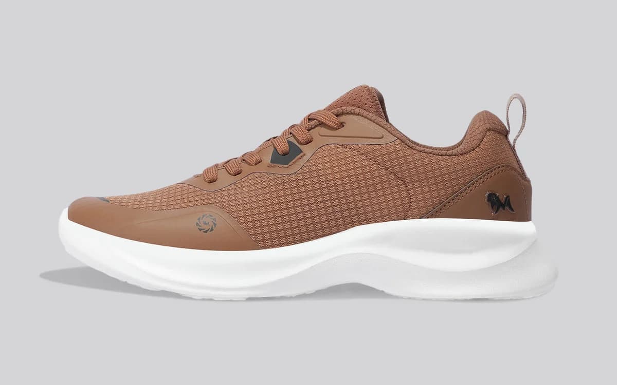 Grid Rush Sneakers For Men : Brown